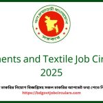 Garments and Textile Job Circular 2025